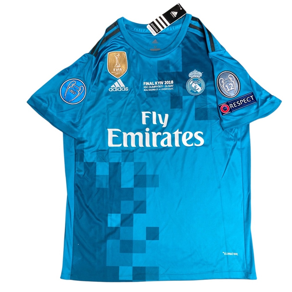 2017 Real Madrid third kit with UCL. Cristiano Ronaldo soccer football jersey